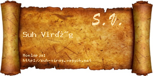 Suh Virág névjegykártya