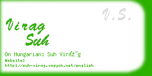 virag suh business card